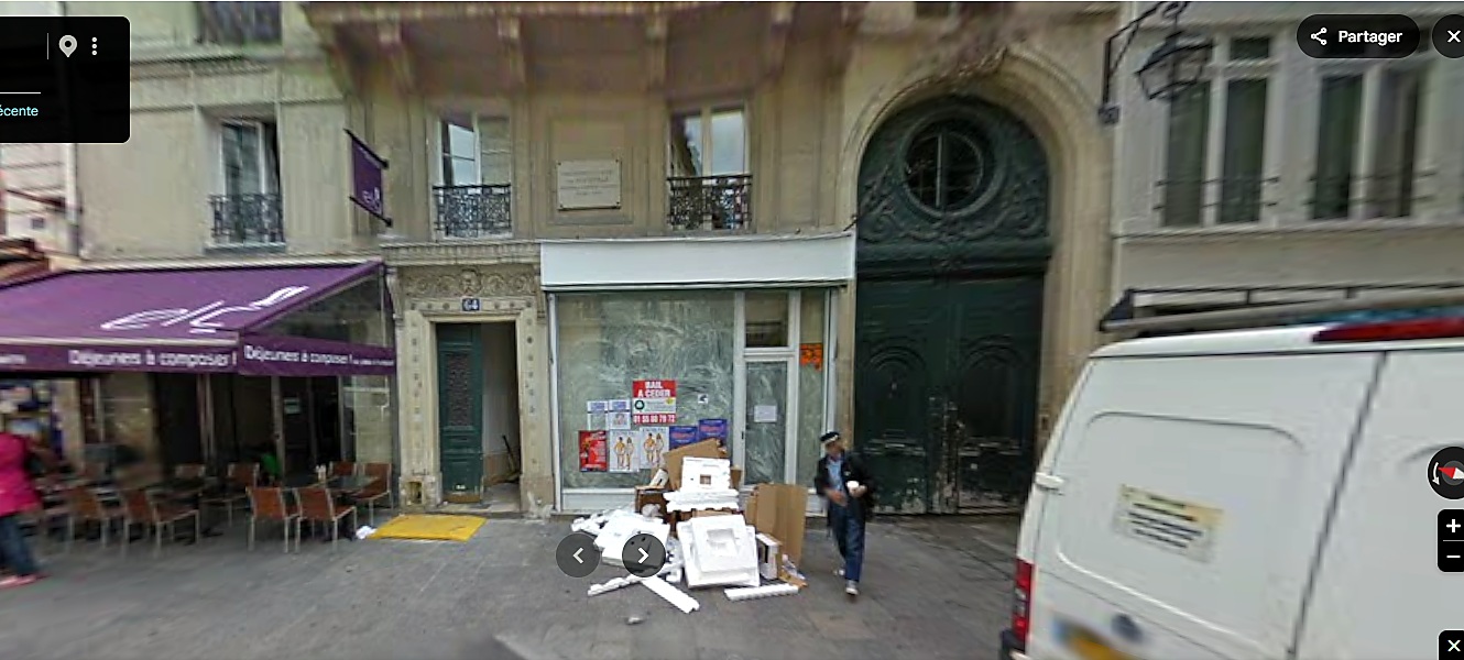 Boutique libérée au 64 rue Montmartre, vue complète